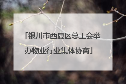 银川市西夏区总工会举办物业行业集体协商