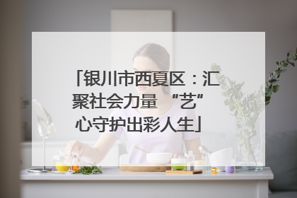 银川市西夏区：汇聚社会力量 “艺”心守护出彩人生