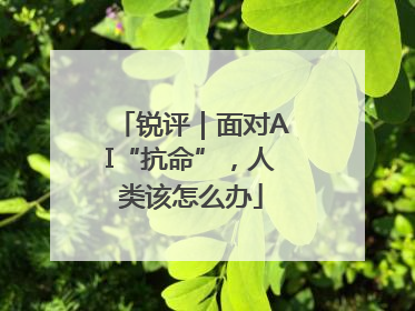 锐评｜面对AI“抗命”，人类该怎么办