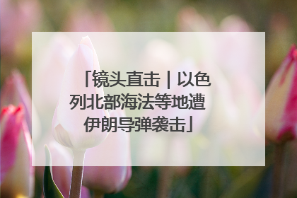 镜头直击｜以色列北部海法等地遭伊朗导弹袭击