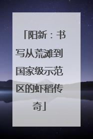 阳新：书写从荒滩到国家级示范区的虾稻传奇