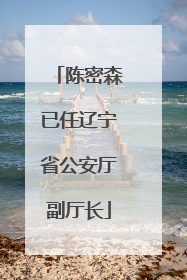 陈密森已任辽宁省公安厅副厅长