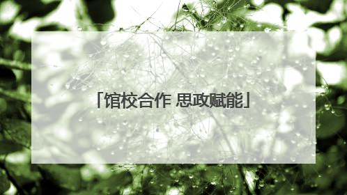 馆校合作 思政赋能