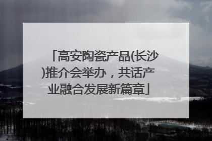 高安陶瓷产品(长沙)推介会举办，共话产业融合发展新篇章