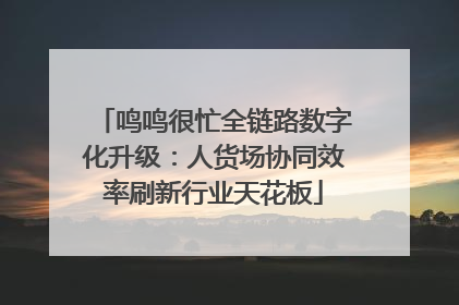 鸣鸣很忙全链路数字化升级：人货场协同效率刷新行业天花板