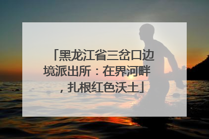 黑龙江省三岔口边境派出所：在界河畔，扎根红色沃土