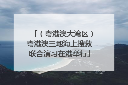 （粤港澳大湾区）粤港澳三地海上搜救联合演习在港举行