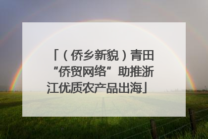（侨乡新貌）青田“侨贸网络”助推浙江优质农产品出海