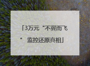 3万元“不翼而飞” 监控还原真相