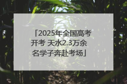 2025年全国高考开考 天水2.3万余名学子奔赴考场
