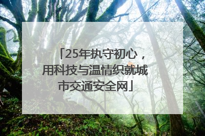 25年执守初心，用科技与温情织就城市交通安全网