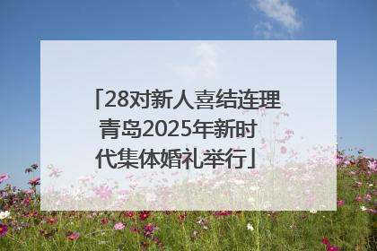 28对新人喜结连理 青岛2025年新时代集体婚礼举行