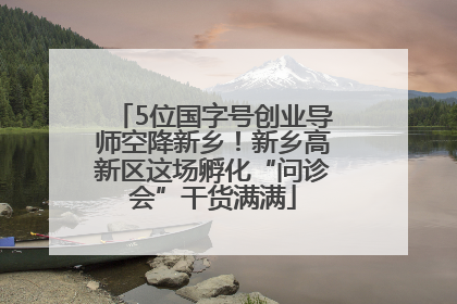 5位国字号创业导师空降新乡！新乡高新区这场孵化“问诊会”干货满满