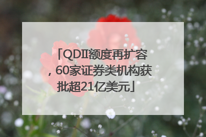 QDII额度再扩容，60家证券类机构获批超21亿美元